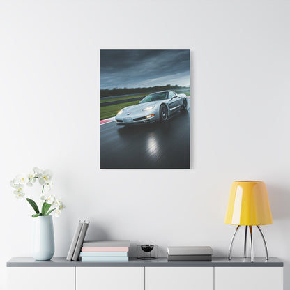 2001 Chevrolet Corvette C5 Z06 Wet Track Performance Wall Art & Canvas Prints