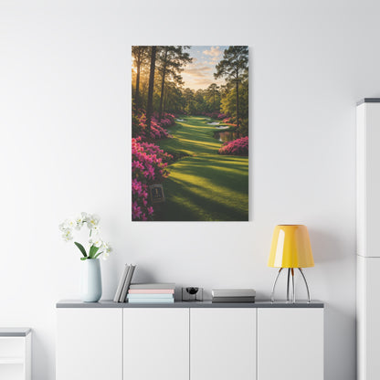 Championship Spring Azalea Golf Course Wall Art & Canvas Print
