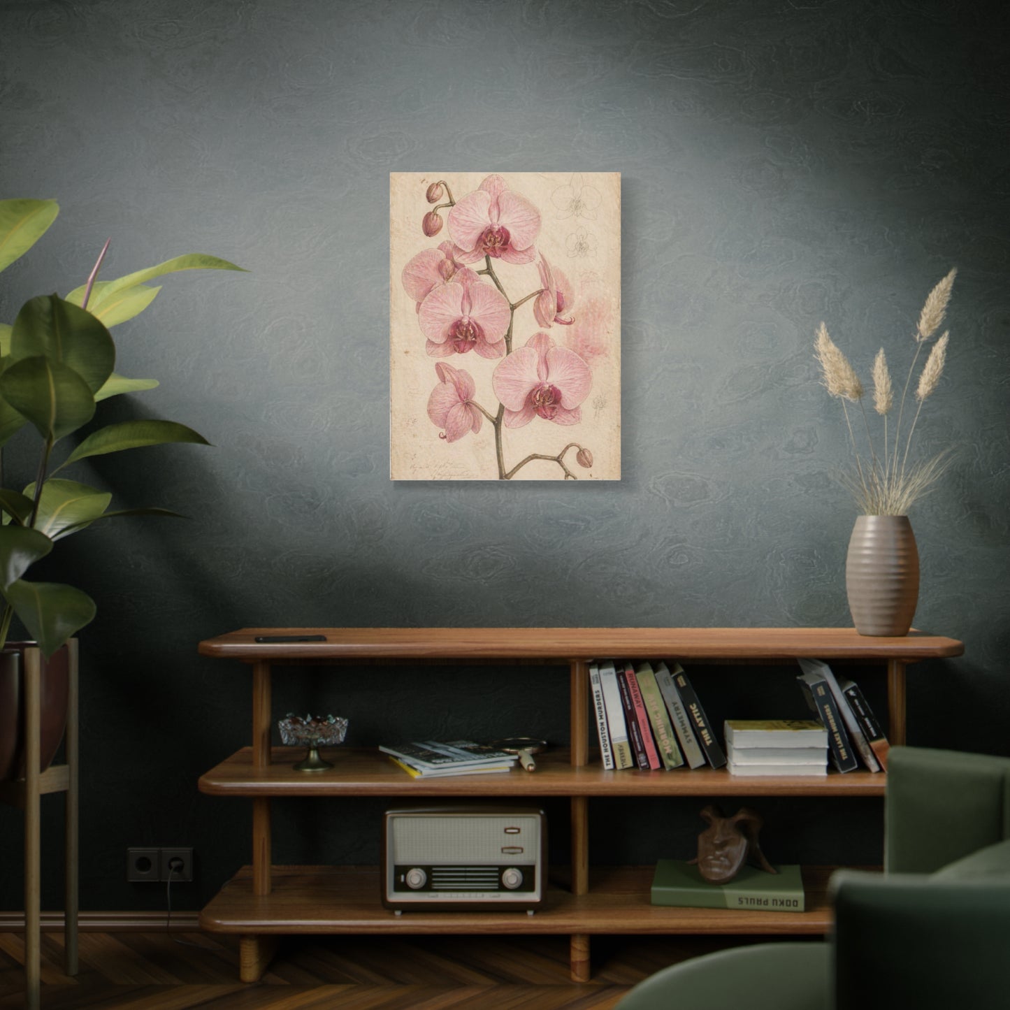 Vintage Orchid Botanical Study Wall Art & Canvas Print