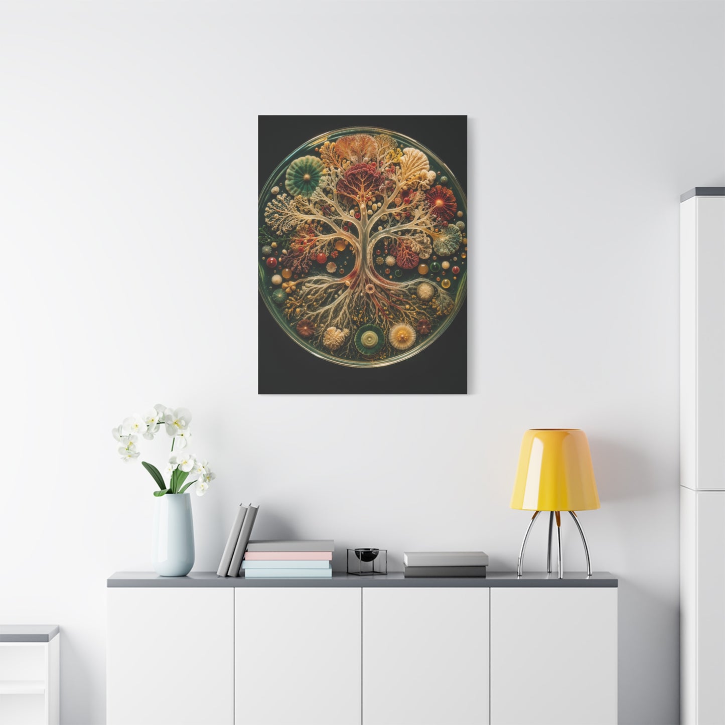 Agar Art Tree of Life Petri Study Wall Art & Canvas Print