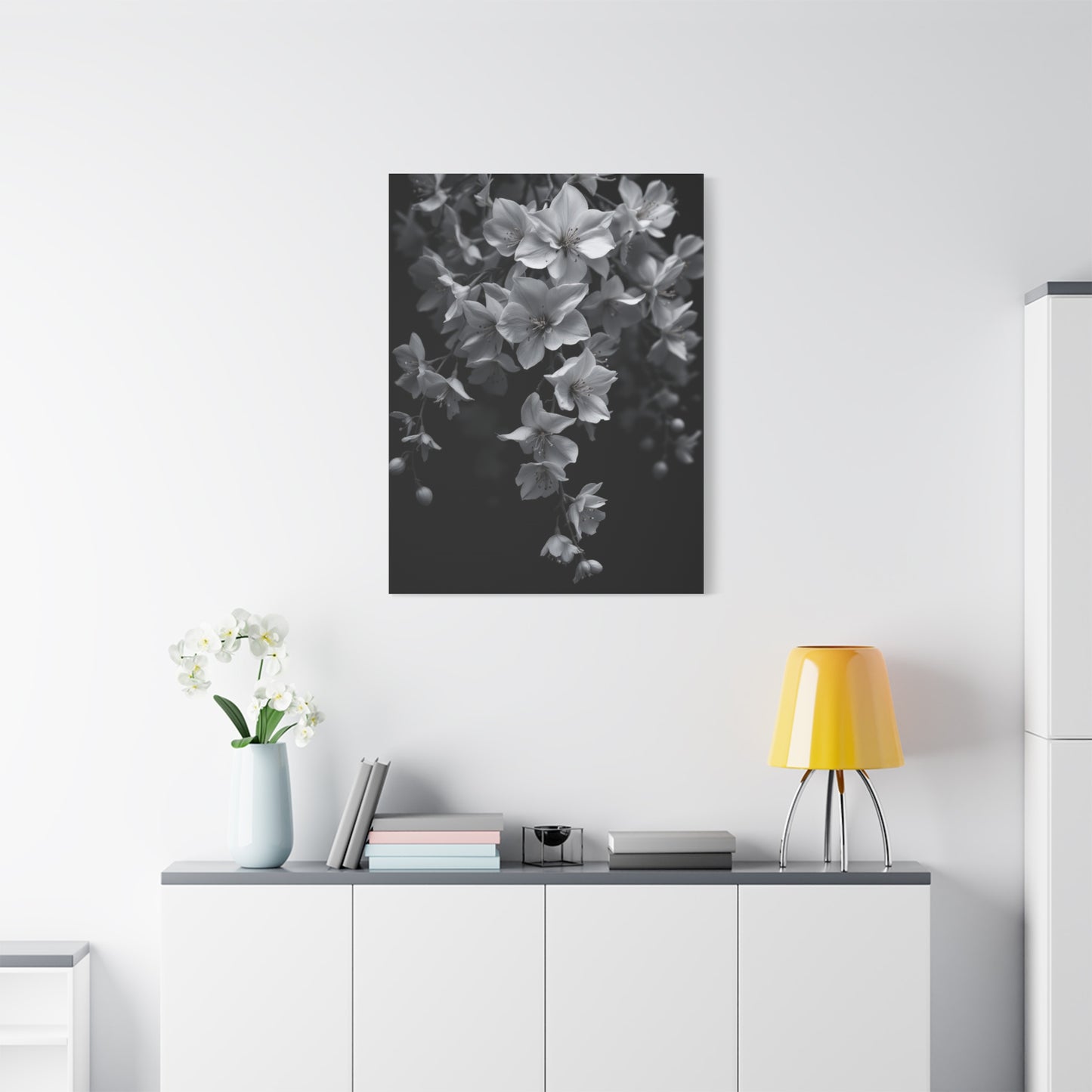Cascading Cherry Blossom Branch Wall Art & Canvas Prints