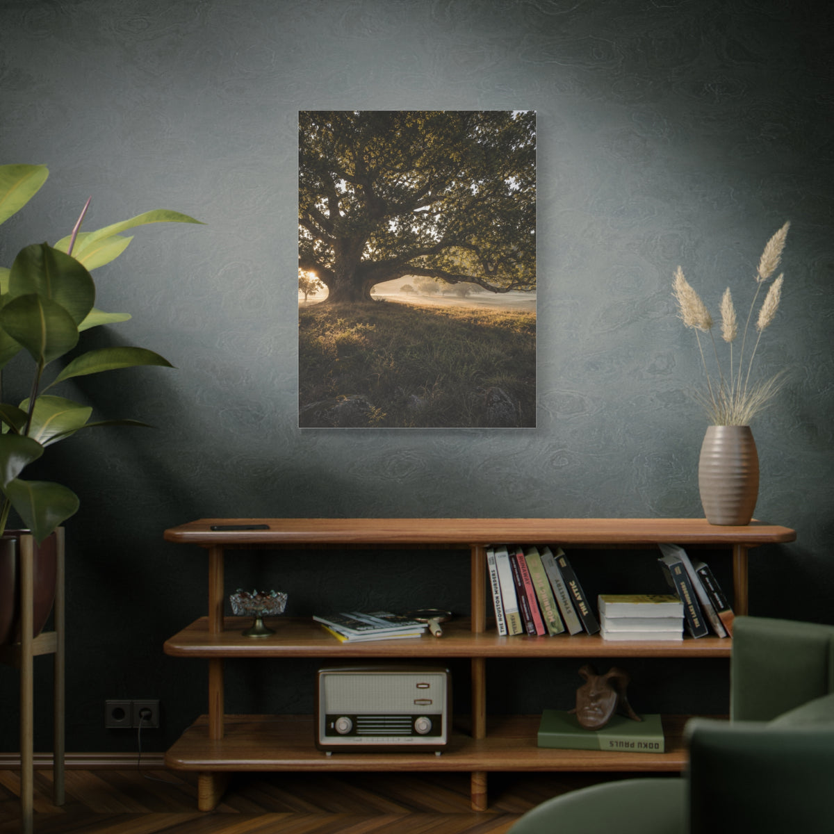 Ancient Oak Golden Dawn Landscape Trees Wall Art & Canvas Print
