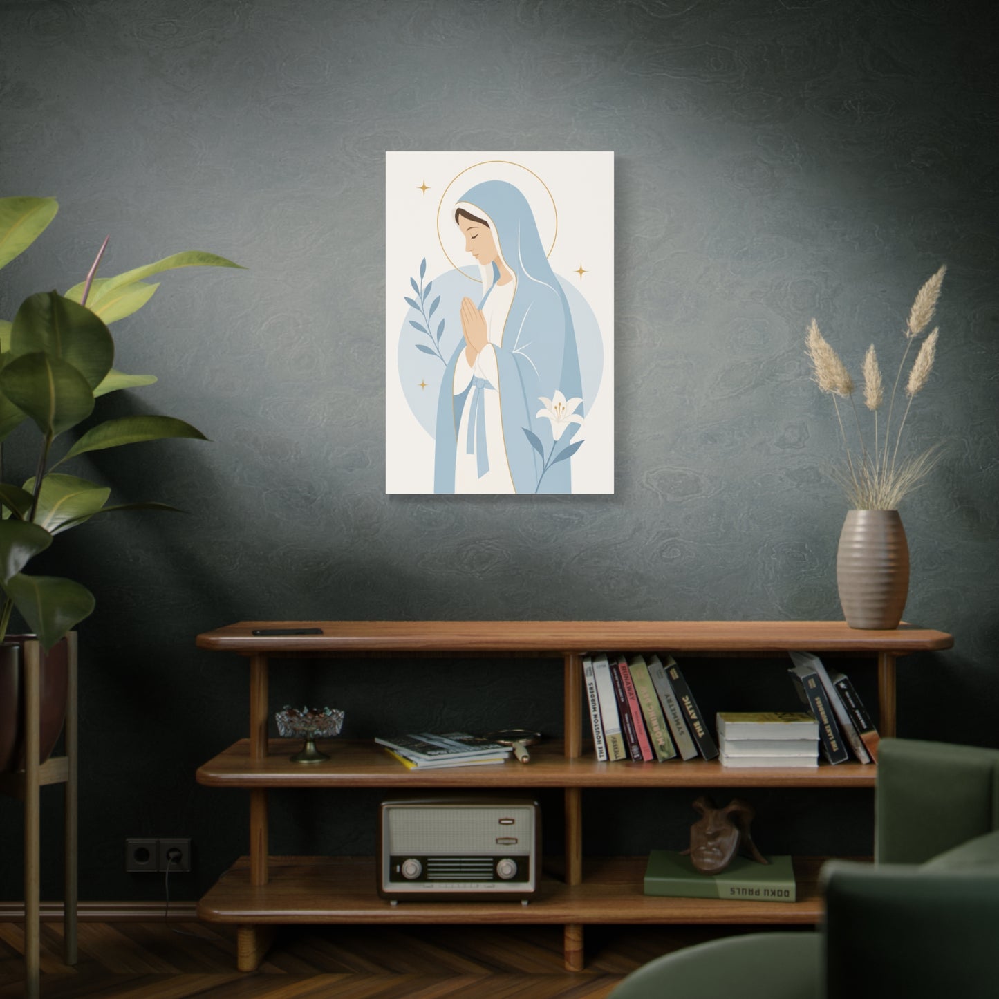 Minimalist Modern Mary Wall Art & Canvas Print