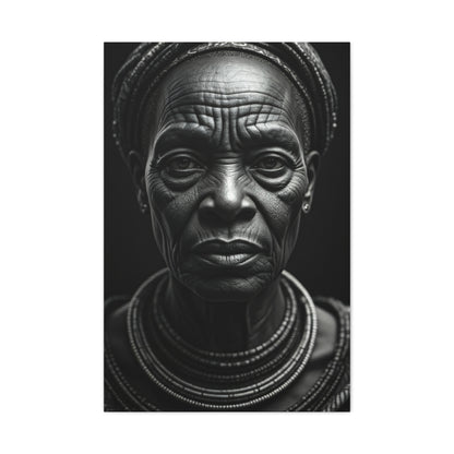Enduring Grace Black & White Portrait Wall Art & Canvas Prints