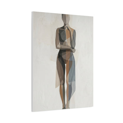 Contemporary Human-Centered Abstract Wall Art & Canvas Print