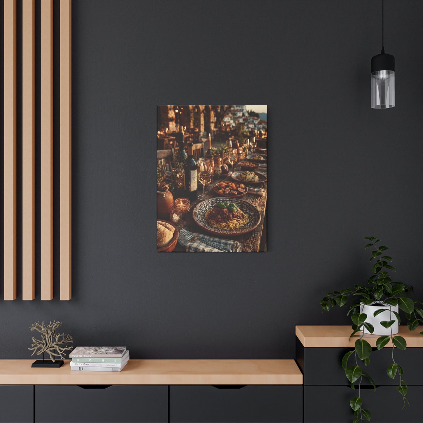 Italian Al Fresco Dinner Table Wall Art & Canvas Print