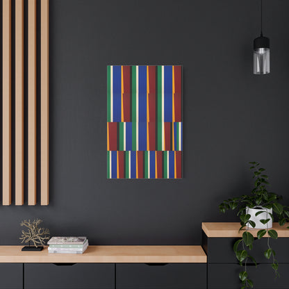 Offset Geometric Color-Field Wall Art & Canvas Print