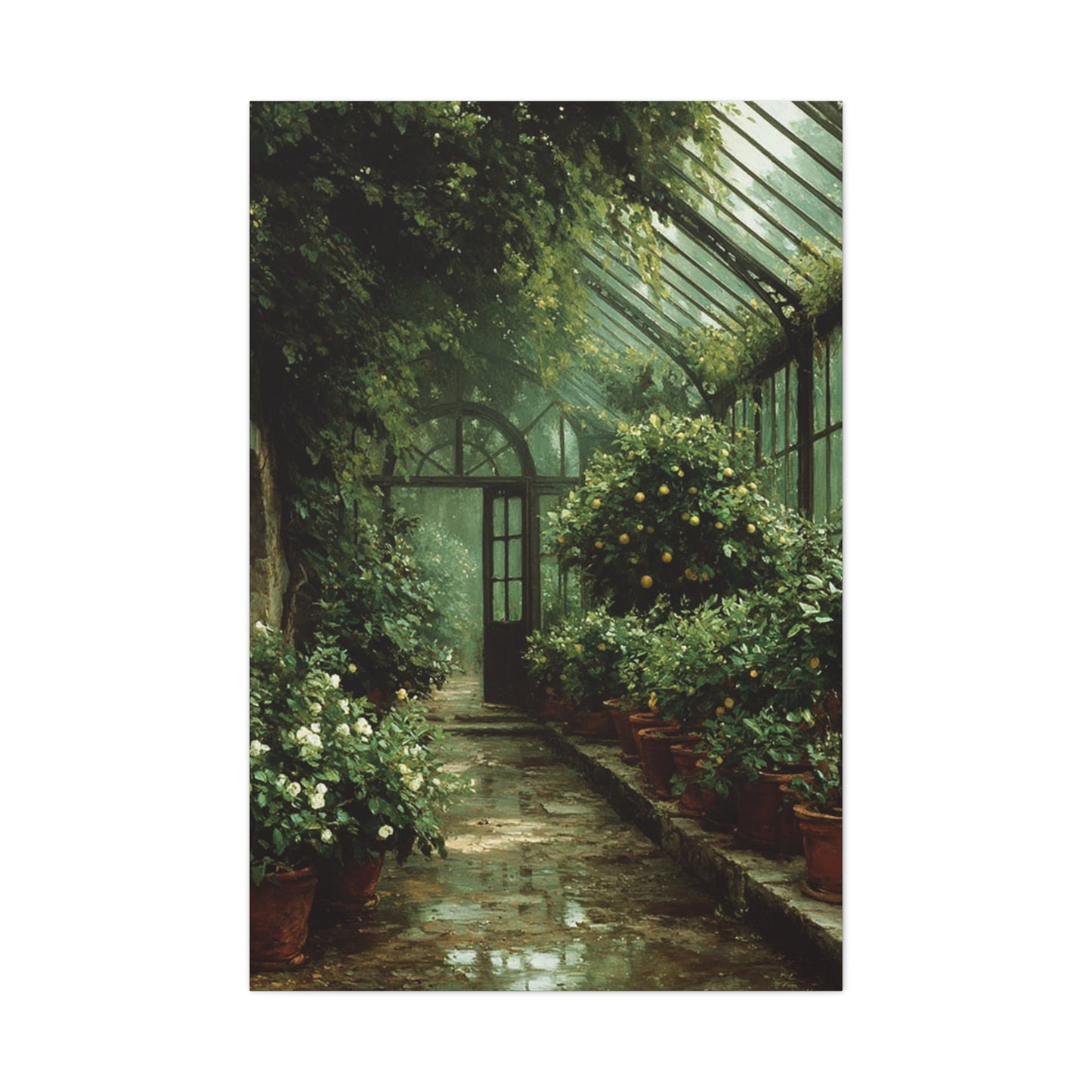 Vintage Greenhouse Garden Wall Art & Canvas Print