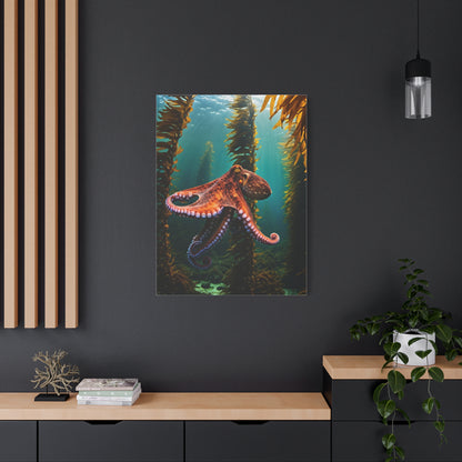 Octopus in Kelp Forest Wall Art & Canvas Prints