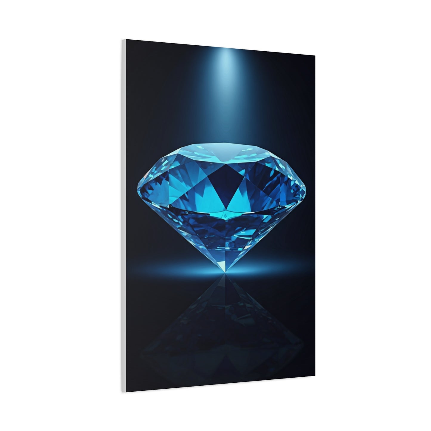 Blue Diamond Reflection Wall Art & Canvas Prints