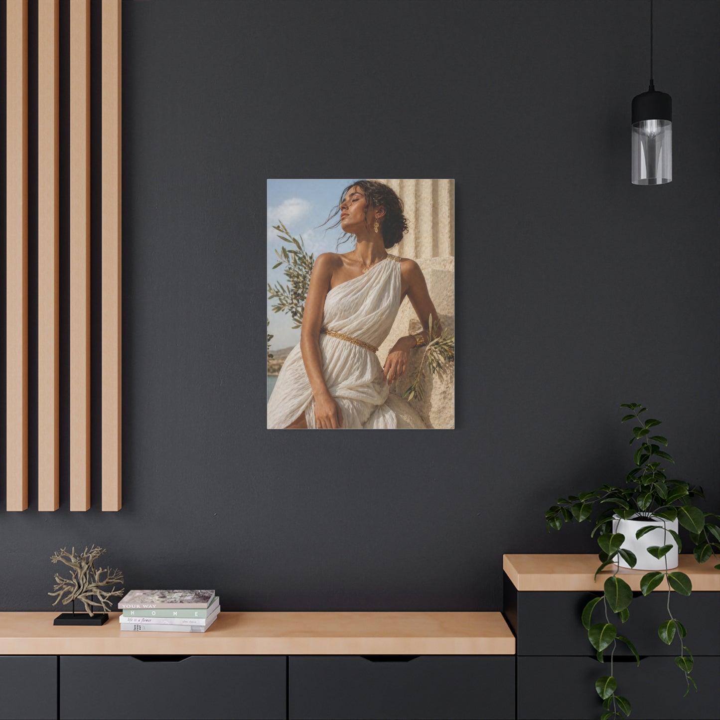 Contemporary Greek Goddess Portrait Wall Art & Canvas Print