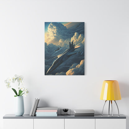 Skyborn Jet Through Cloud Kingdom Wall Art & Canvas Prints