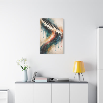 Abstract Piano Wave Flow Wall Art & Canvas Print