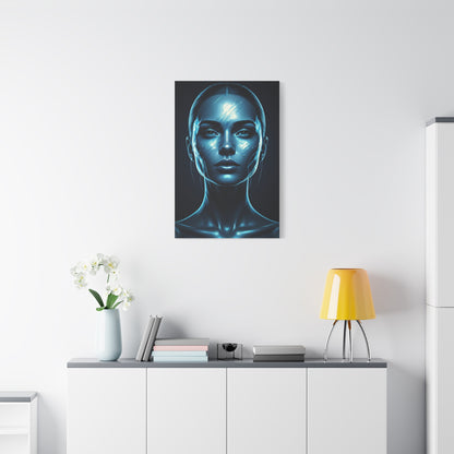 Luminous Blue Serenity Portrait Wall Art & Canvas Prints