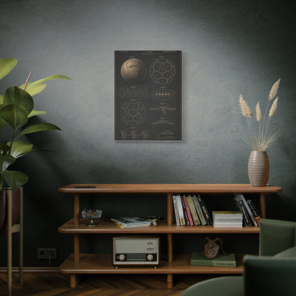 Vintage Soccer Ball Patent Sports Wall Art & Canvas Print