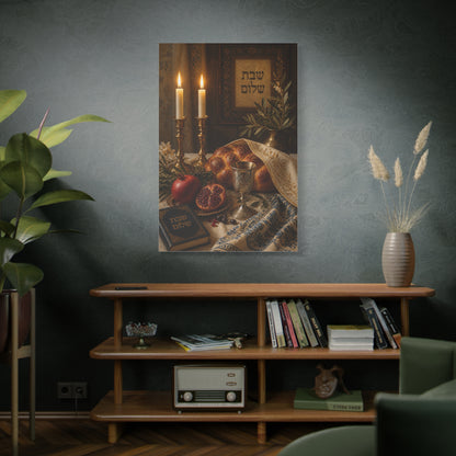 Shabbat Blessing Sacred Table Wall Art & Canvas Print