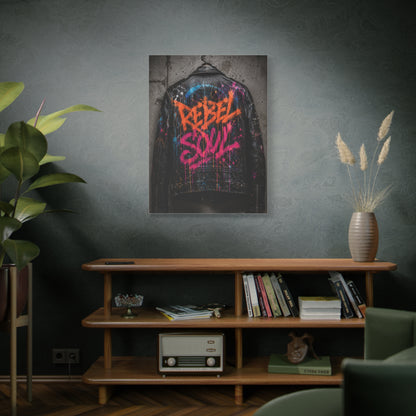 Rebel Soul Leather Graffiti Street Wall Art & Canvas Print