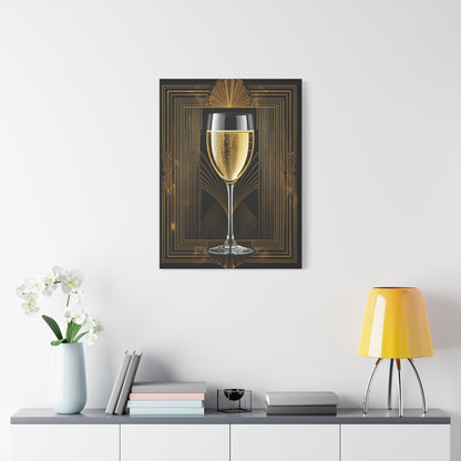 Champagne Celebration Art Deco Wall Art & Canvas Prints