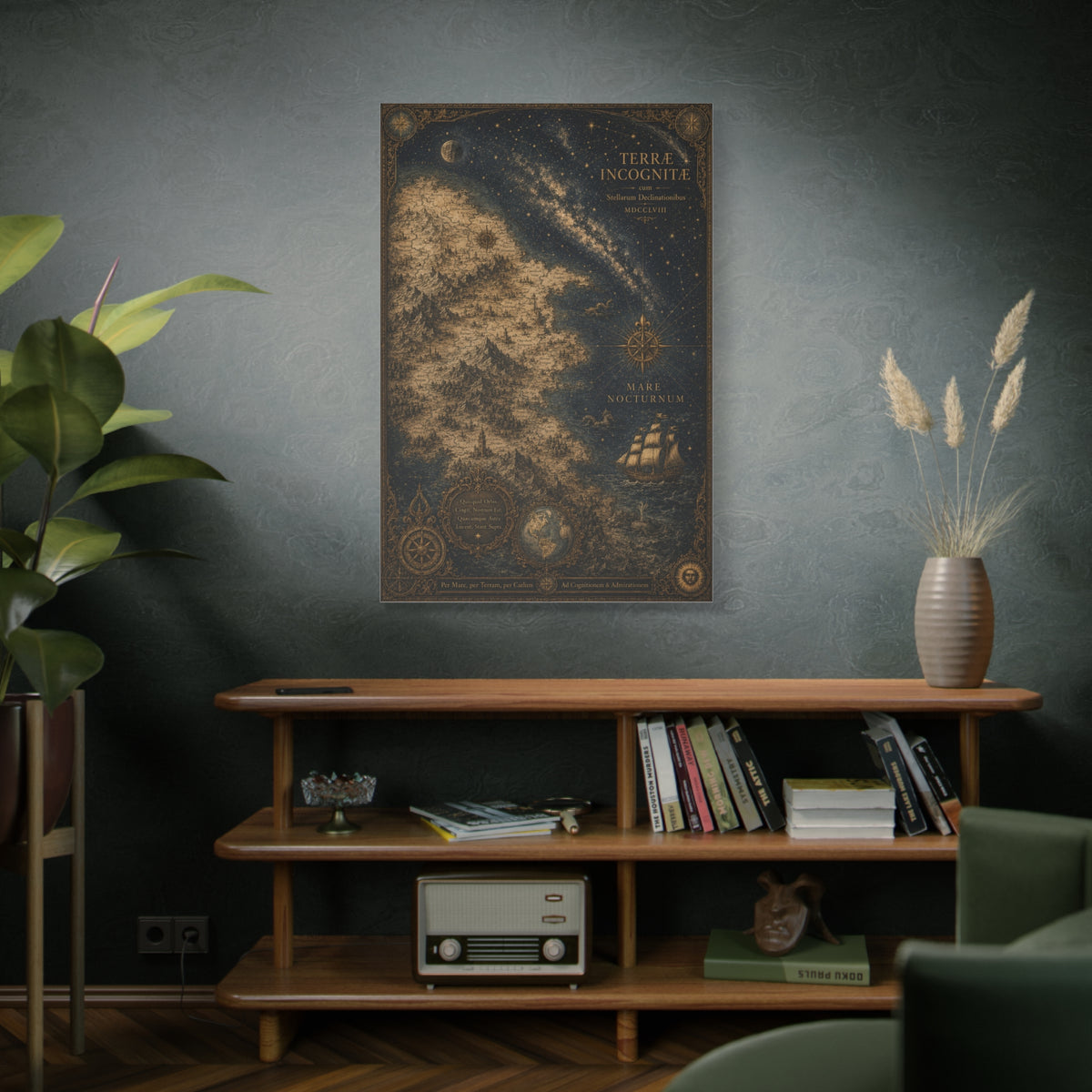Antique Celestial Cartography Map Wall Art & Canvas Print