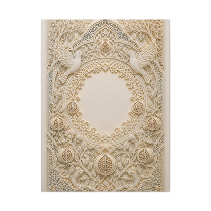 Ketubah-Inspired Papercut Relief Wall Art & Canvas Print