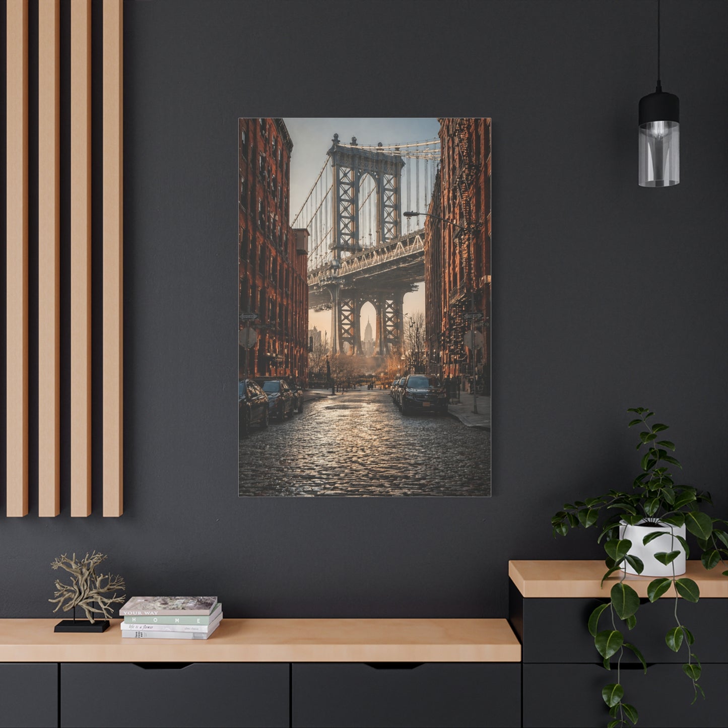 DUMBO Manhattan Bridge Perspective Wall Art & Canvas Print