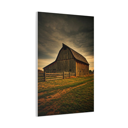 Stormy Horizon Rustic Barn Wall Art & Canvas Prints