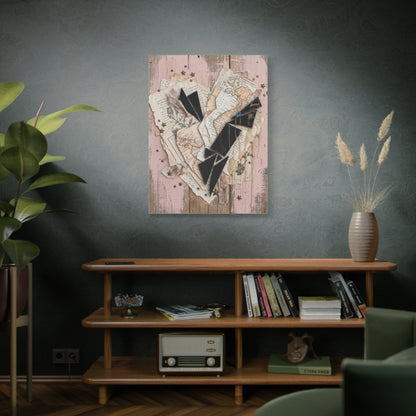 Reclaimed Mixed Media Heartless Romance Wall Art & Canvas Print