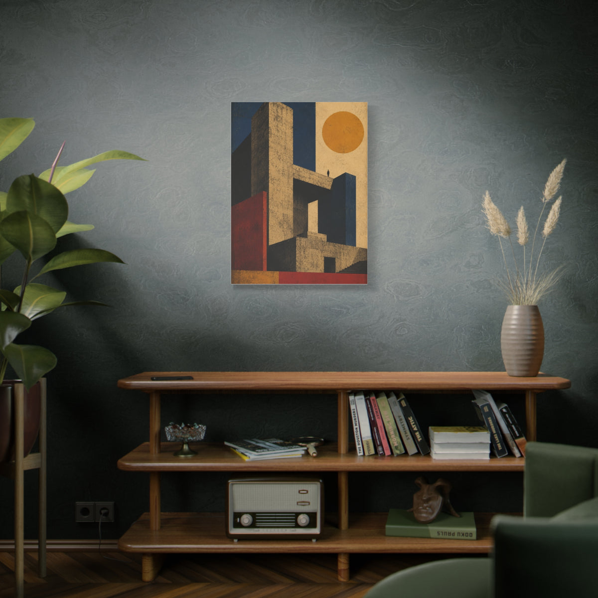 Monolithic Brutalist Architecture Study Wall Art & Canvas Print
