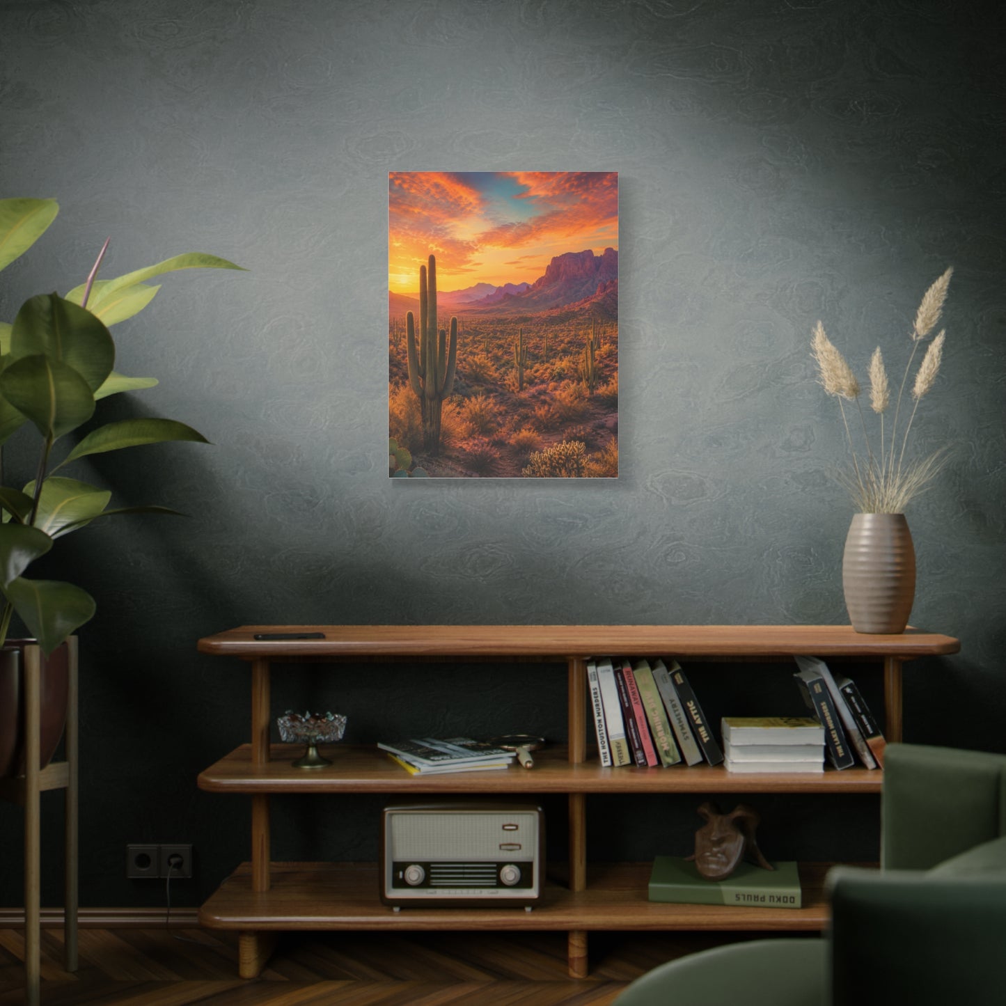 Golden Hour Saguaro Desert Southwest Wall Art & Canvas Print