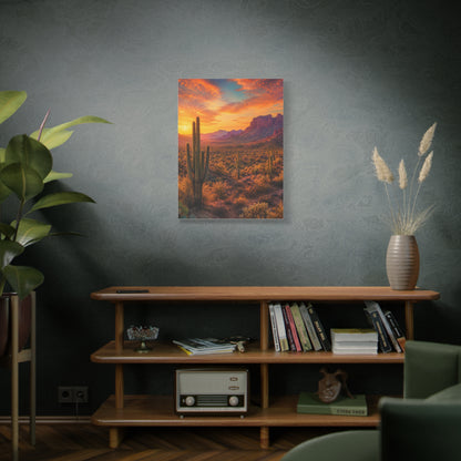 Golden Hour Saguaro Desert Southwest Wall Art & Canvas Print