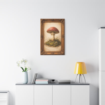 Antique Gold-Framed Amanita Portrait Wall Art & Canvas Print