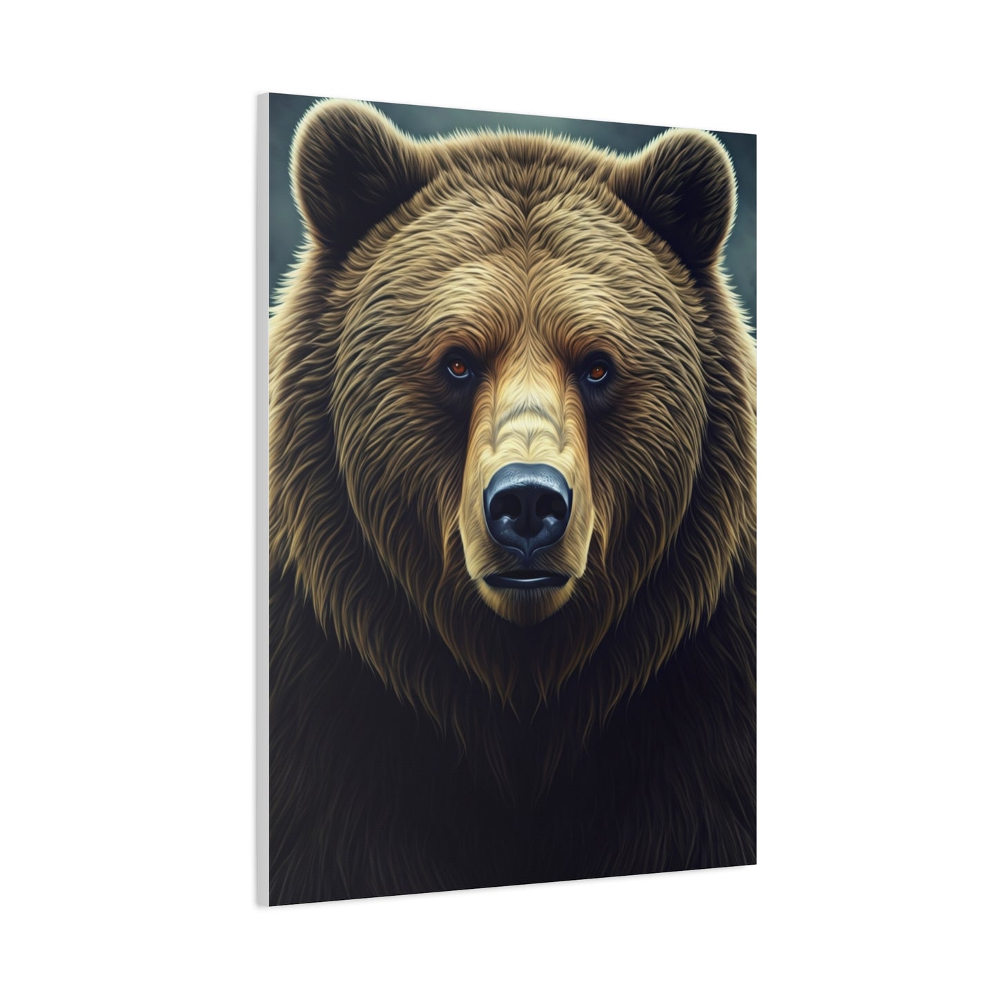 Vibrant Artistic Grizzly Portrait Wall Art & Canvas Prints