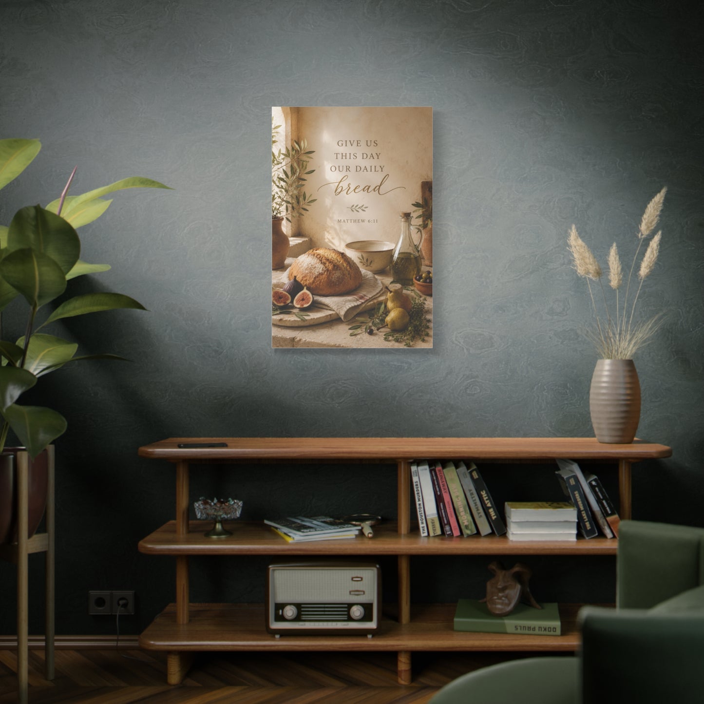 Give Us This Day Our Daily Bread Scripture Wall Art & Canvas Print