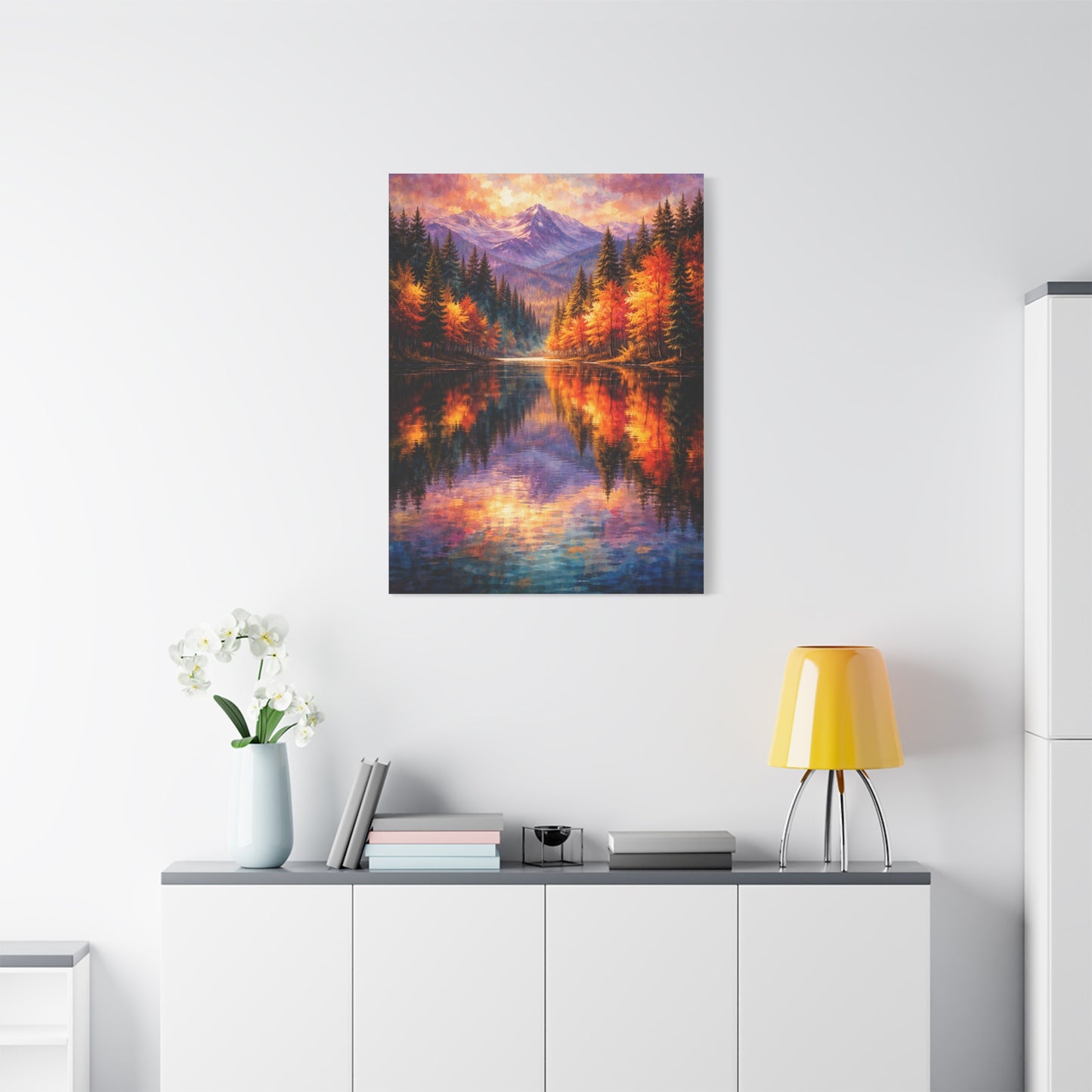 Vivid Forest Reflections Landscape Wall Art & Canvas Print