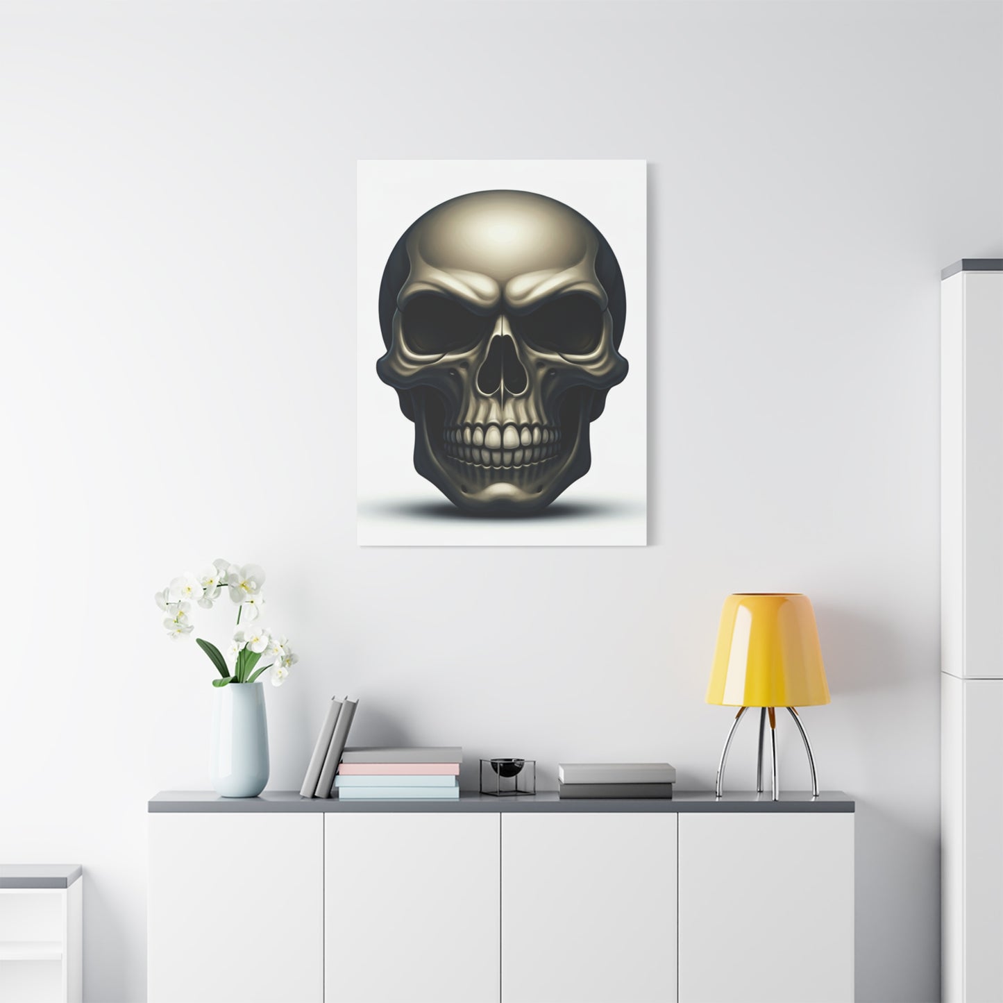 Classic Metallic Skull Wall Art & Canvas Prints