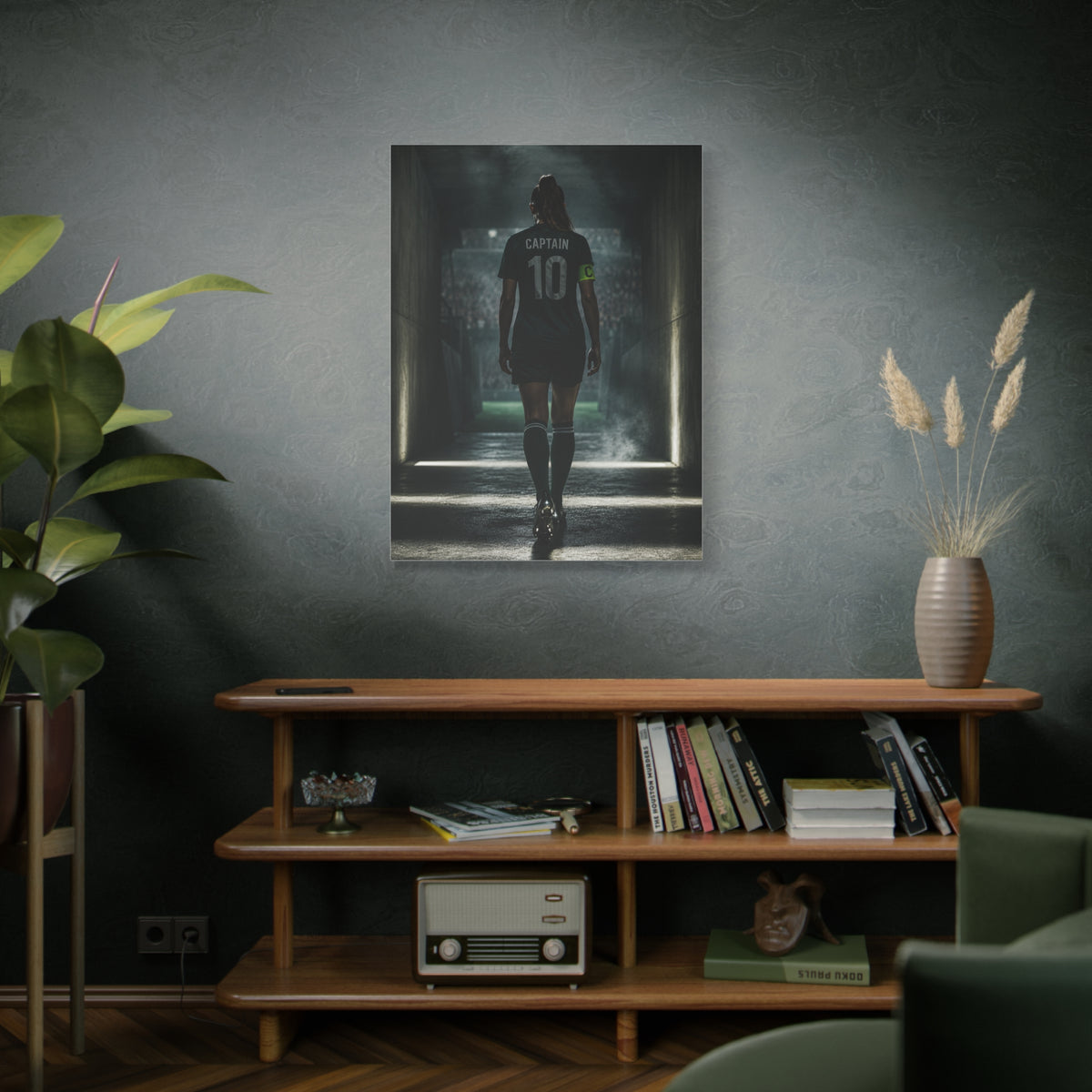 Soccer Captain Tunnel Sports Wall Art & Canvas Print
