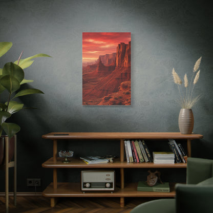 Desert Red Canyon Landscape Wall Art & Canvas Print