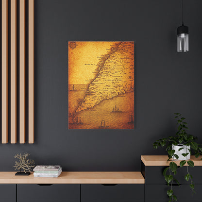 Soft Sepia Classic World Chart Wall Art & Canvas Prints