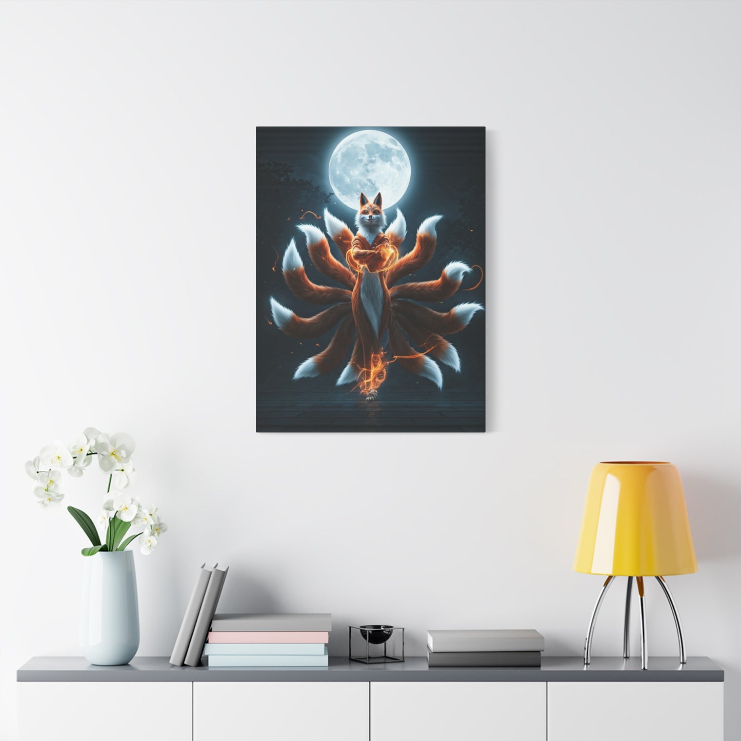Lunar Fox Spirit Wall Art & Canvas Prints
