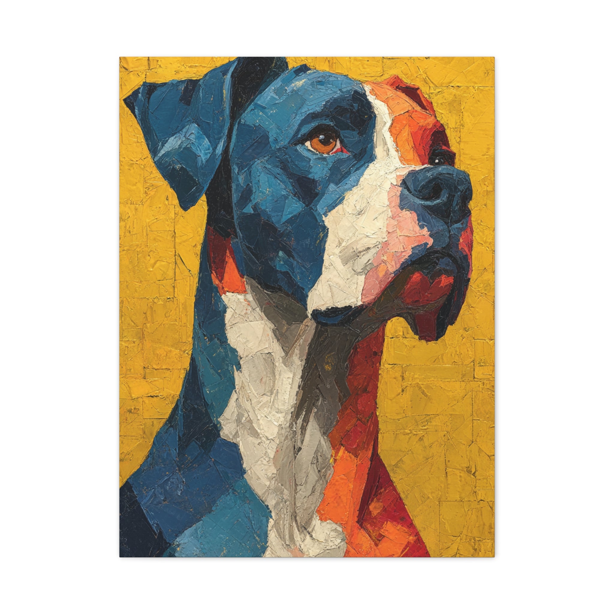 Boxer Abstract Color Portrait Wall Art & Canvas Print – Jodello