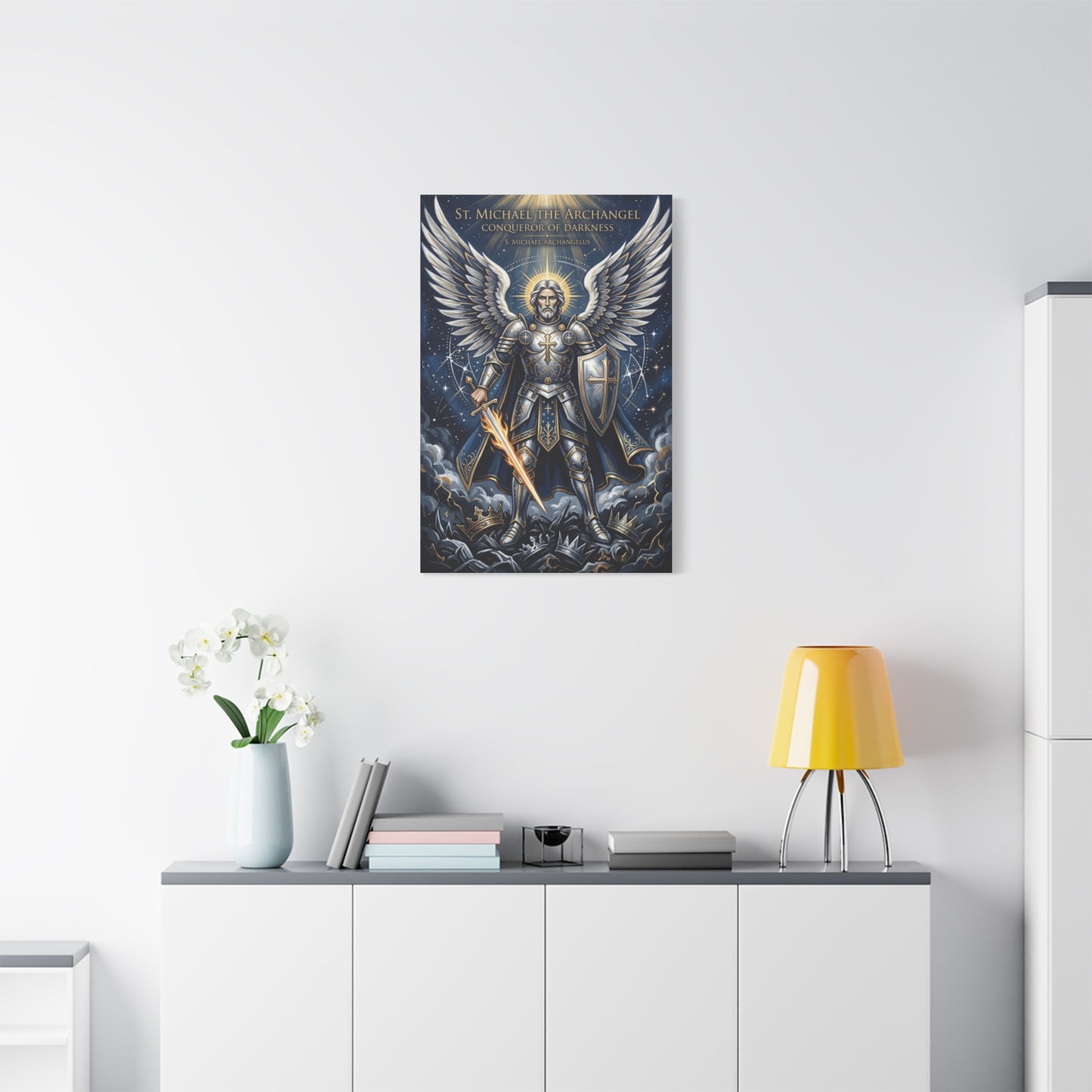 St. Michael the Archangel Celestial Warrior Wall Art & Canvas Print