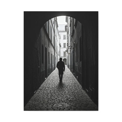 Solitary Alley Silhouette Wall Art & Canvas Prints