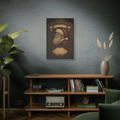 Heirloom Santa Wooden Plaque Wall Art & Canvas Print