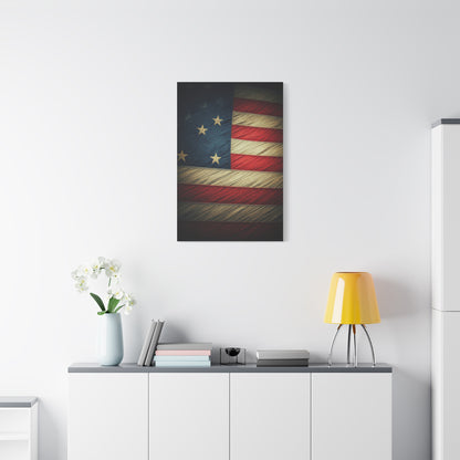 Vintage American Flag Heritage Wall Art & Canvas Prints
