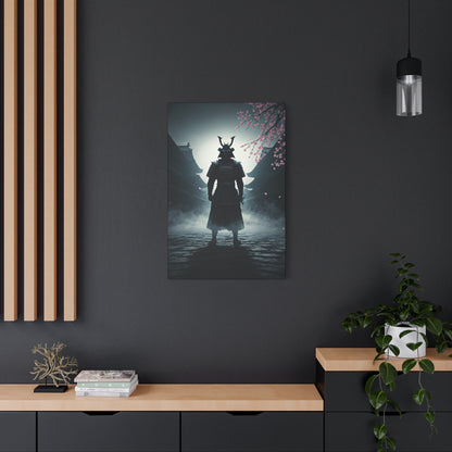Samurai in the Misty Street Wall Art & Canvas Prints