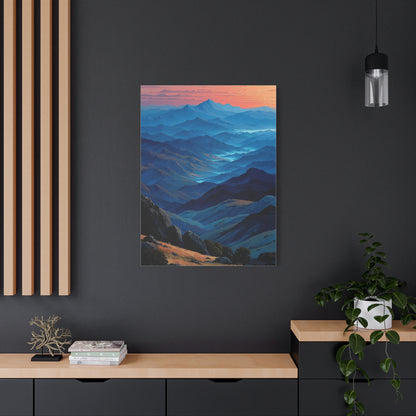 Blue Ridge Dawn Mountain Layers Wall Art & Canvas Print