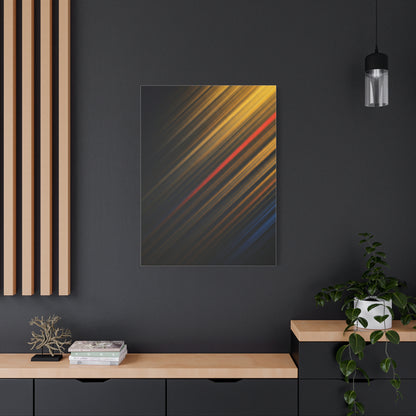Golden Diagonal Light Abstract Wall Art & Canvas Prints