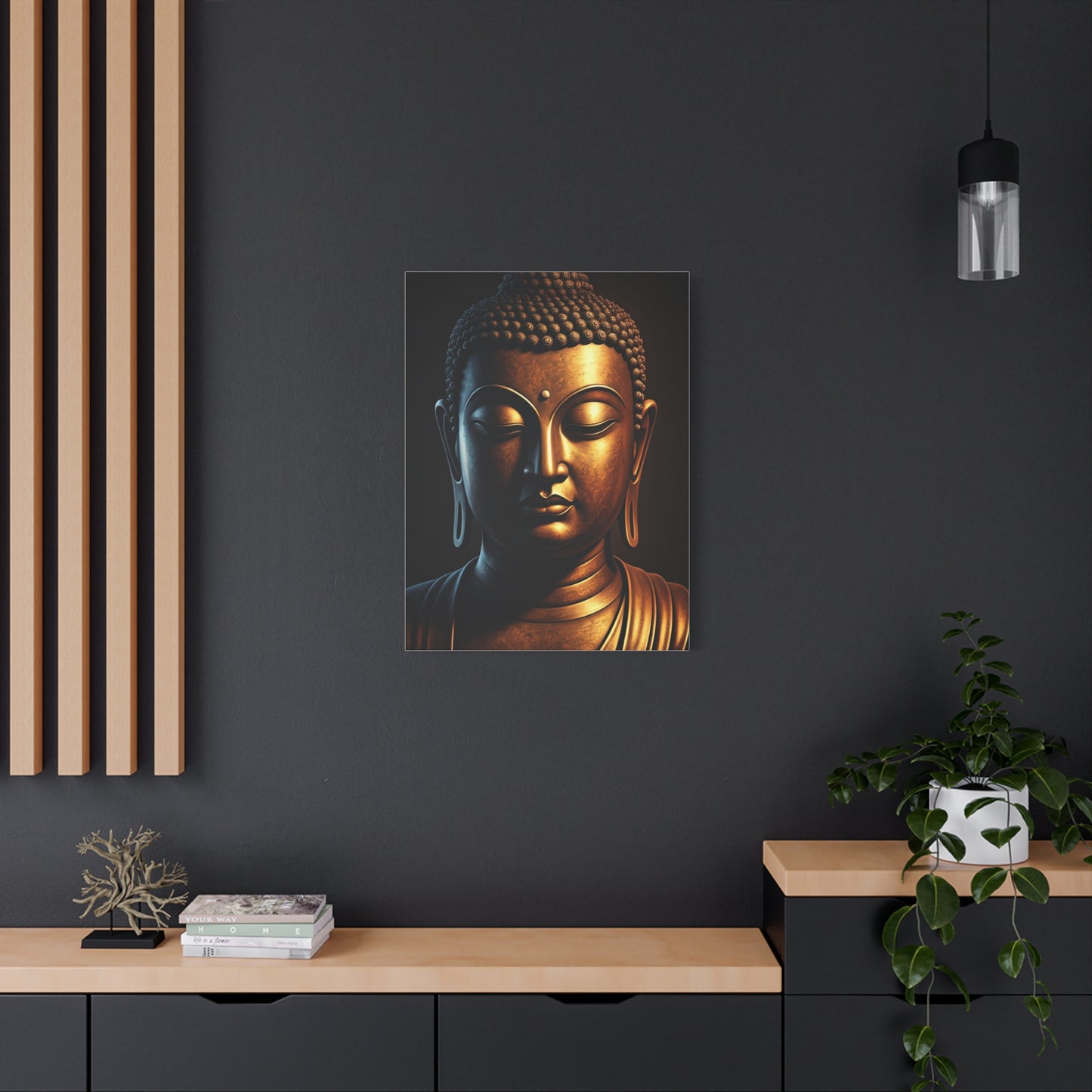 Golden Spark Buddha Meditation Wall Art & Canvas Prints