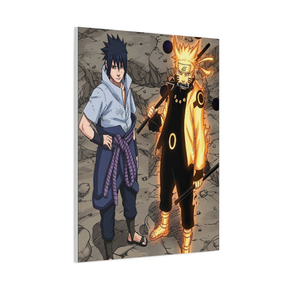 Naruto & Sasuke Six Paths Poster Wall Art & Canvas Print