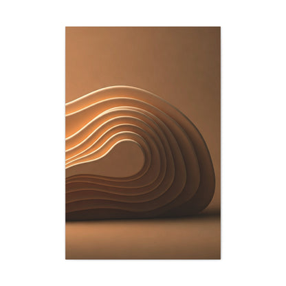 Sculpted Bronze Wave Statement Wall Art & Canvas Prints